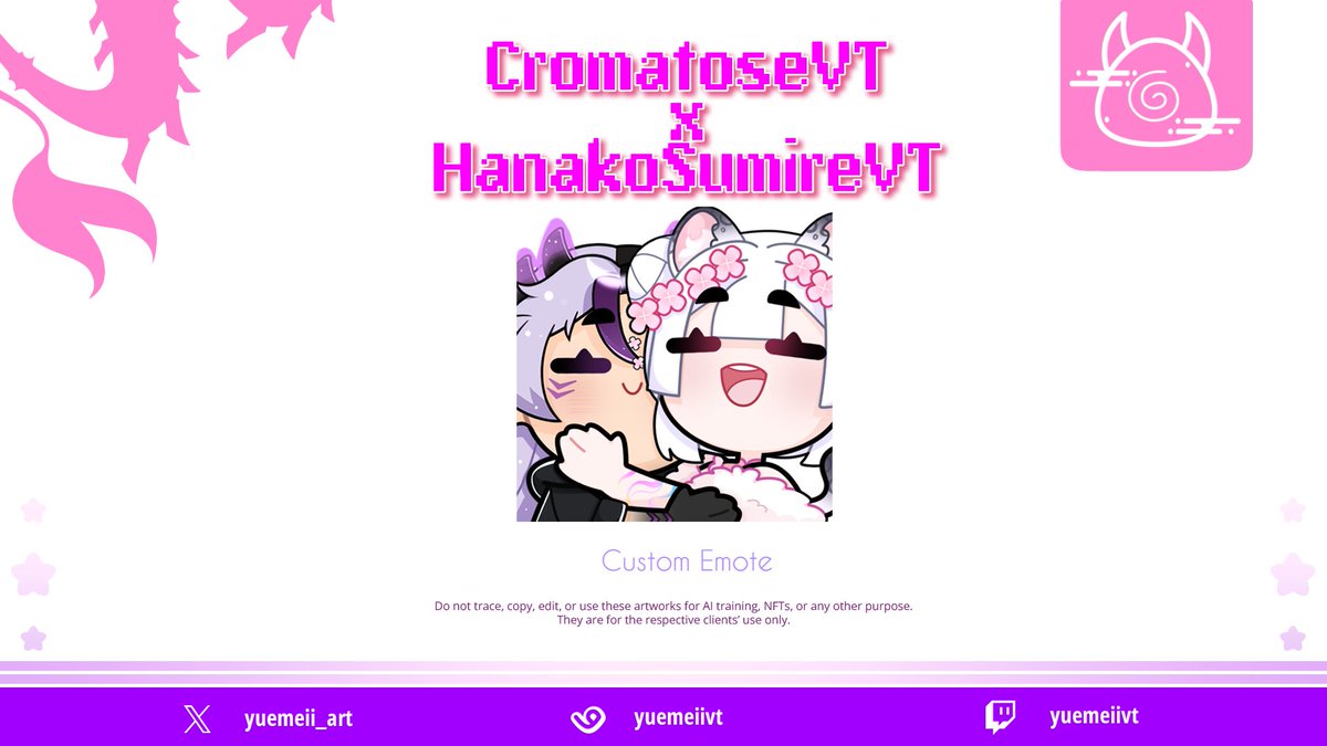 yuemeii_art's tweet photo. ── .✦      
Surprise Commission for my daughter @HanakoSumirevt 🤍💜🌸 https://t.co/503z2CVwOw