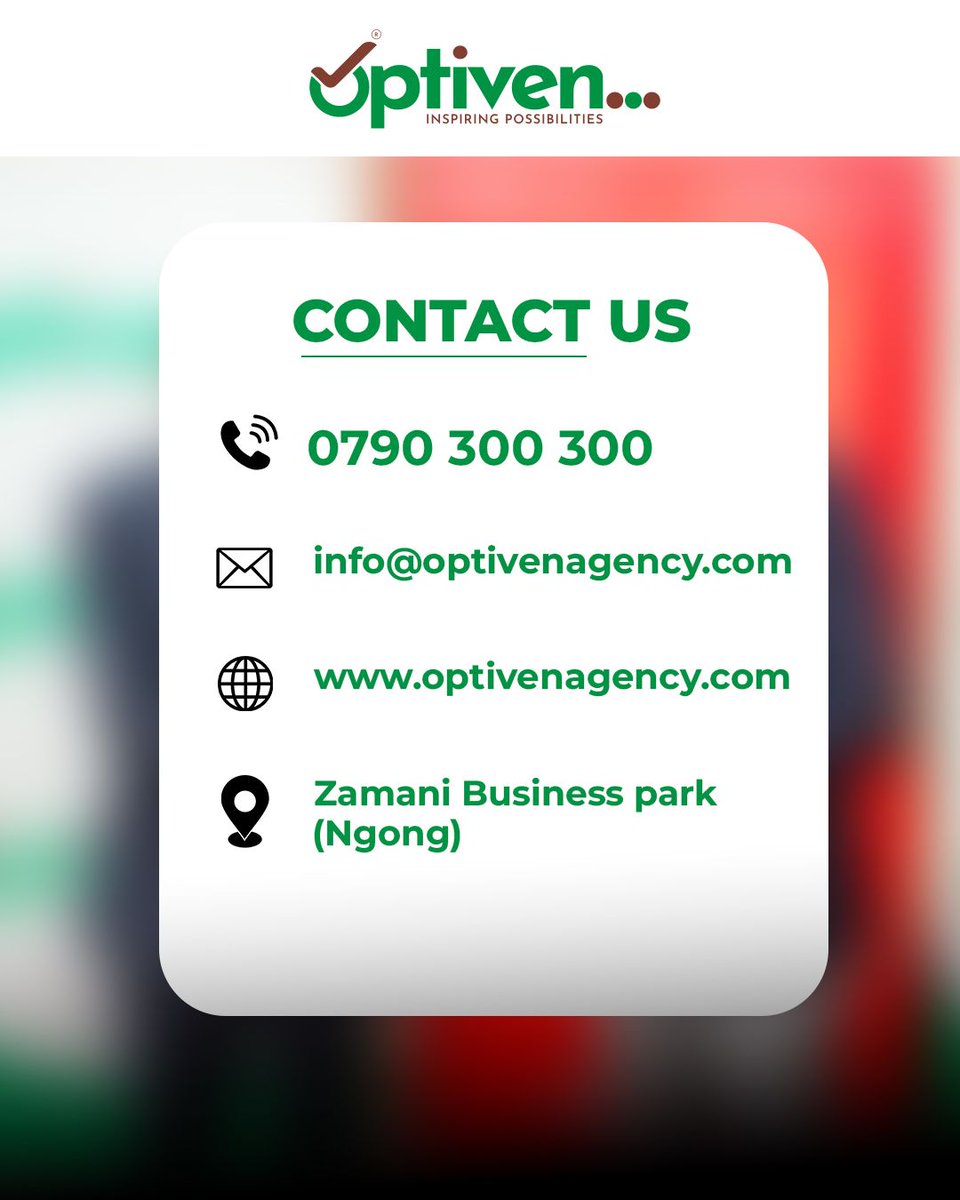 OptivenLimited's tweet photo. 𝐘𝐨𝐮𝐫 𝐩𝐚𝐭𝐡 𝐭𝐨 𝐩𝐫𝐨𝐩𝐞𝐫𝐭𝐲 𝐨𝐰𝐧𝐞𝐫𝐬𝐡𝐢𝐩 𝐣𝐮𝐬𝐭 𝐠𝐨𝐭 𝐬𝐦𝐨𝐨𝐭𝐡𝐞𝐫.

Optiven has officially signed a strategic partnership with Diamond Trust Bank @DTBKenya to offer our clients unmatched, flexible, and highly affordable financing options. We aren't just selling land; we are actively securing the financial pathways to help you own it.

Ready to take the next step? Swipe through to find out more

Call 0790 300 300
#BuyAndBuildNaOptiven