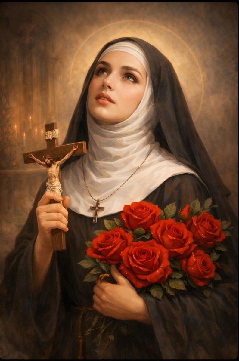 CaporalLusignan's tweet photo. Sainte Rita de Cascia ✝️🌹

Sa vie fut traversée par les blessures, les deuils et les combats, mais elle a refusé de renoncer à l’espérance 🌟

Sainte Rita, priez pour nous 🕊️🙏🏼

#SainteRita #Prière #Espérance https://t.co/yvHy9z14ay