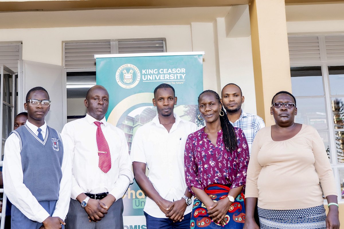 KingCeasorUni's tweet photo. On the Day of the African Child, King Ceasor University engaged over 300 A-Level students at St. Dennis Ssebugwawo S.S Ggaba through a career guidance and mentorship session. 
We also donated hygiene supplies to support student wellbeing.

#DayOfTheAfricanChild #KingCeasorUniversity #CareerGuidance #CommunityOutreach