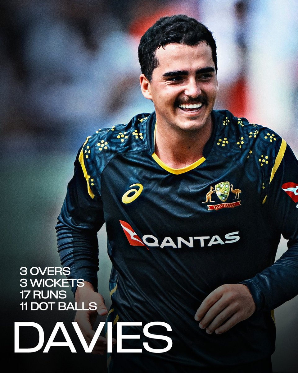 ausmencricket's tweet photo. What a performance on debut from Joel Davies!

#BANvAUS https://t.co/ryAKyo41og