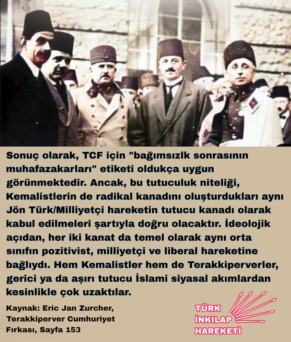 FikirveInkilap's tweet photo. Hem Kemalistler hem de Terakkiperverler, gerici ya da aşırı tutucu islami siyasal akımlardan kesinlikle çok uzaktılar. https://t.co/arxxZfVHjt