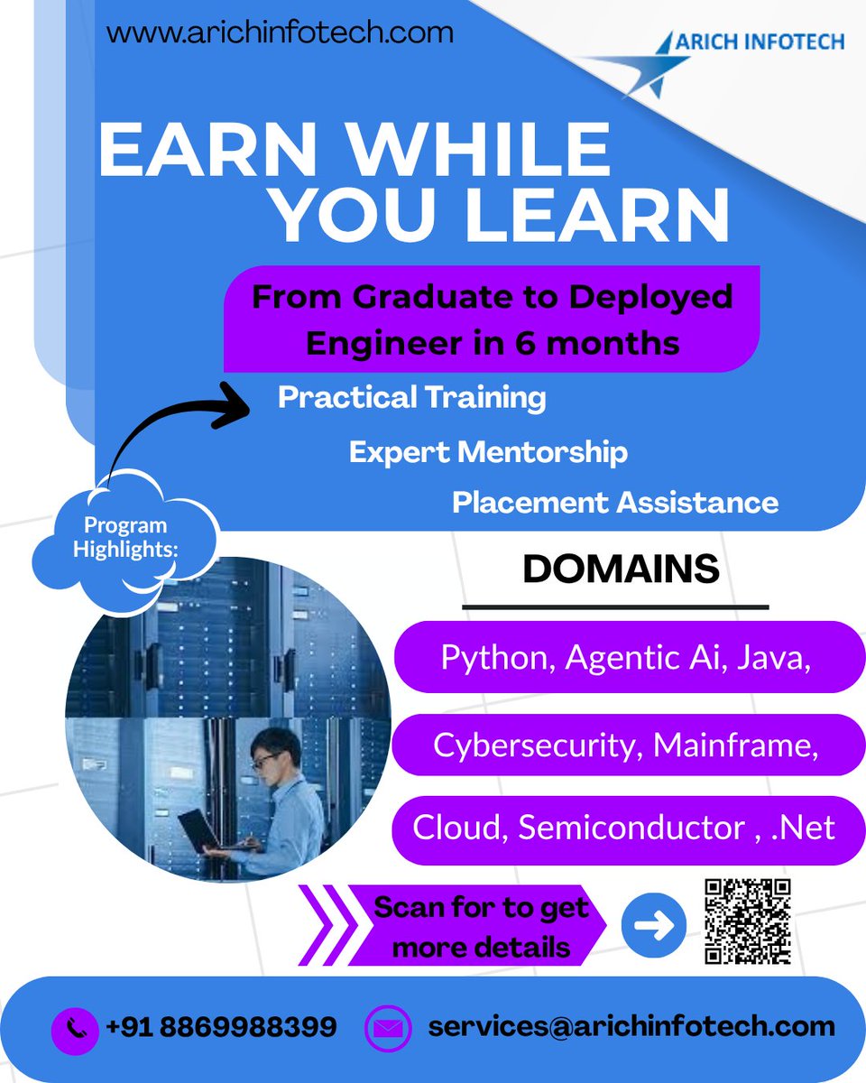arichinc's tweet photo. Career and Job Opportunity at Arich Infotech.

Click on the link below for more details.
🔗 https://t.co/OxXHK6T6yJ https://t.co/kccK7hsMCB