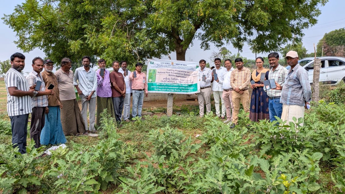 CIPMCHyd's tweet photo. Conducted NPSS awareness campaign to the Farmers and Agriculture Officers at Tallampadu Village, Khammam Rural Mandal, Khammam dist on 18.06.2026 https://t.co/XMP7sgm3NA