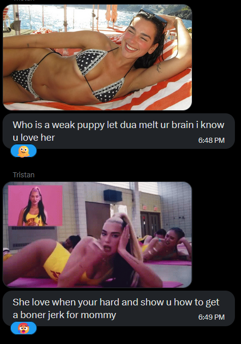 BattleDroidUK's tweet photo. I was deeply submissive and intensely aroused for Dua Lipa and @TristanWank, and was ready to give it all up and spurt to another #chessbattle defeat. https://t.co/eUybJW5tFu