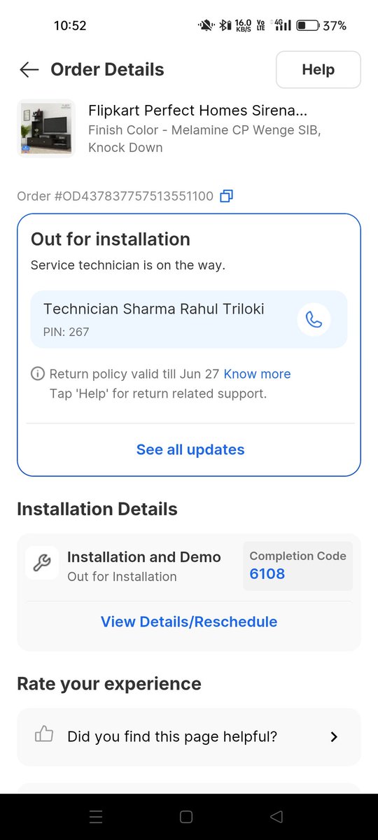 Rahulraj14feb's tweet photo. @Flipkart @flipkartsupport
Installation was scheduled for today,but the technician keeps disconnecting my calls and isn't sharing any update. Is this the kind of service Flipkart provides?
Order ID:OD437837757513551100
#Flipkart #PoorService #CustomerComplaint #NeedResolutionNow https://t.co/cQ74yQD5io
