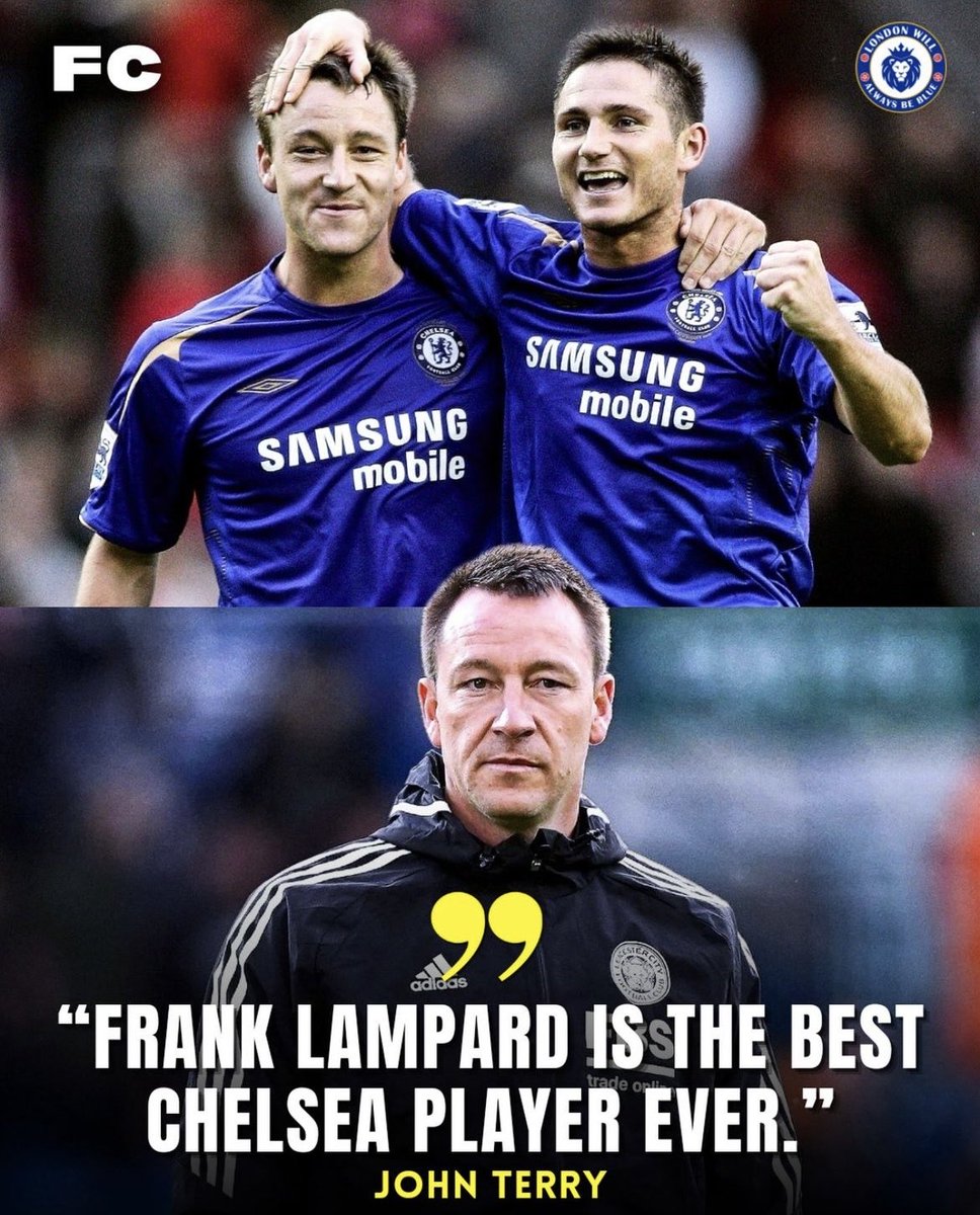 FrankKhalidUK's tweet photo. John Terry talking about Frank Lampard. https://t.co/wkthtixBit