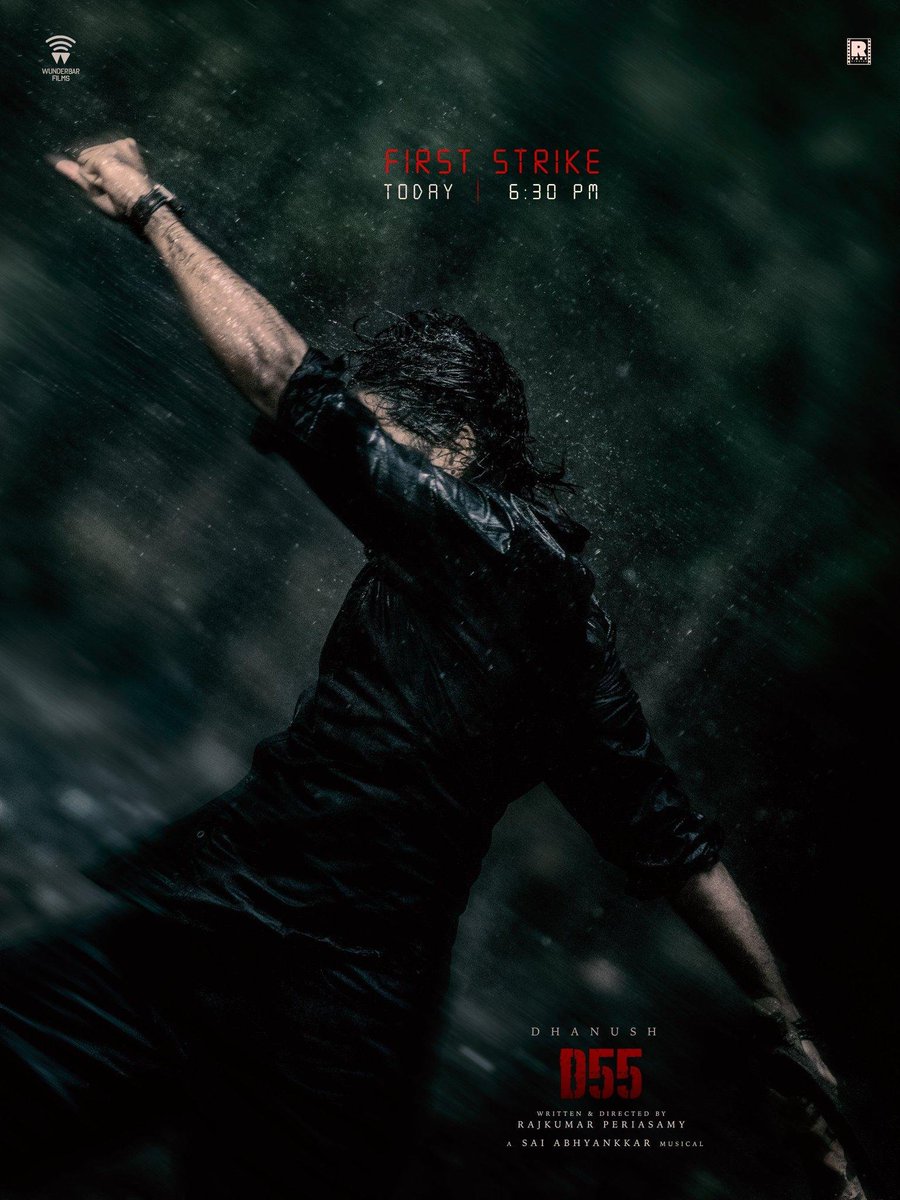 D_Fan_Prasanth's tweet photo. #D55 First Strike drops at 6:30 PM ⚡️ Get ready to witness the STORM 📷@dhanushkraja sir 📷

@B_RAJA_
@DirectorS_Shiva
@southeastcheitd https://t.co/xXdUMHWa9x