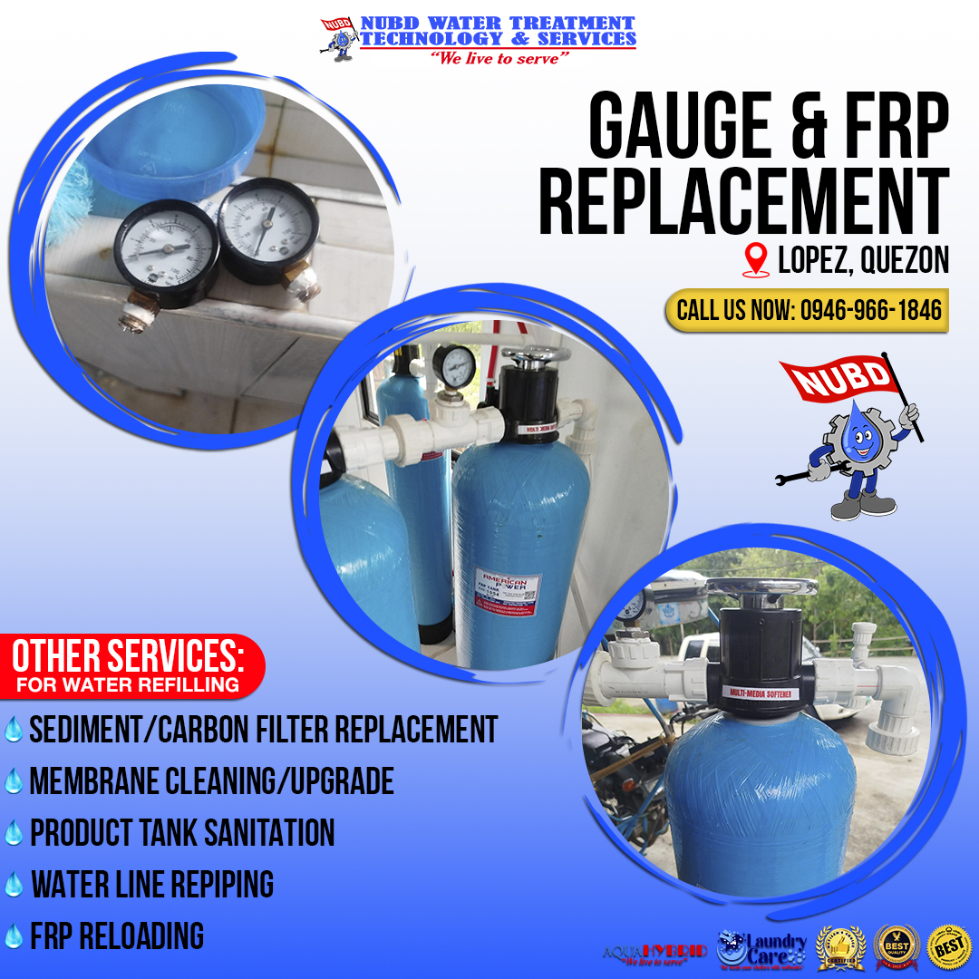 NUBD2005's tweet photo. 🔧💧 𝑰𝒔 𝒚𝒐𝒖𝒓 𝒘𝒂𝒕𝒆𝒓 𝒔𝒕𝒂𝒕𝒊𝒐𝒏 𝒅𝒖𝒆 𝒇𝒐𝒓 𝒂 𝒄𝒉𝒆𝒄𝒌-𝒖𝒑?

Gauge &amp; FRP Replacement helps keep your system running efficiently and your water quality at its best.

🤝 𝑴𝒈𝒂 𝑲𝒂𝒑𝒂𝒓𝒕𝒏𝒆𝒓, message us today!

#NUBD #WaterRefillingStation #WeLiveToServe https://t.co/cm9MJ5jmfV