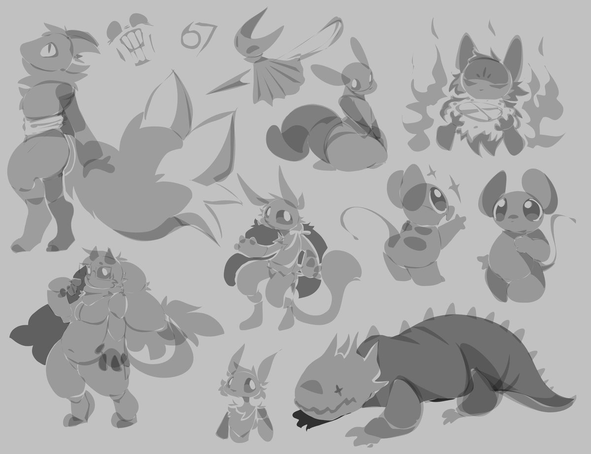 Soarfloh's tweet photo. Lasso fill sketches https://t.co/hdaFGaGNrF