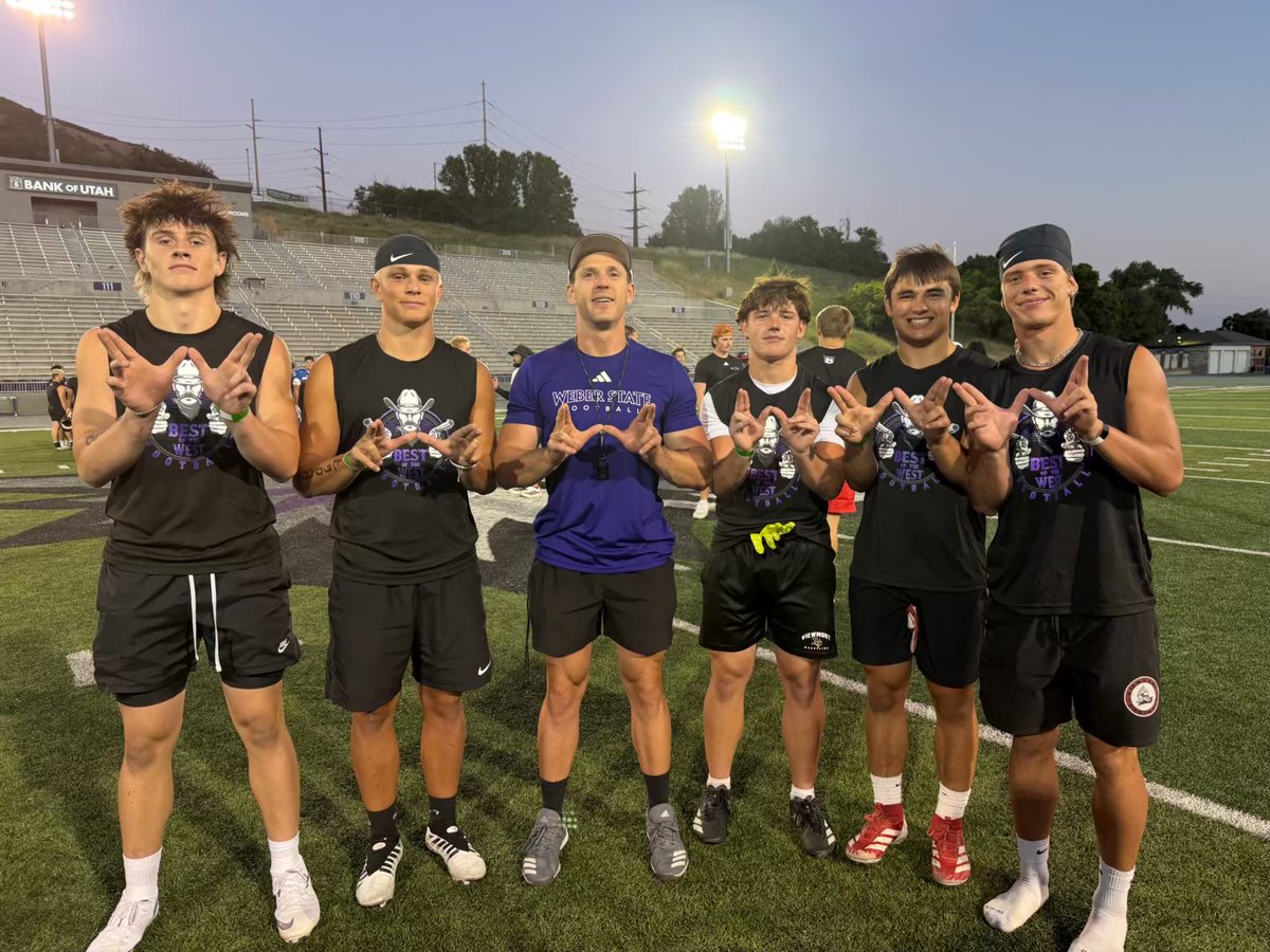 GabeDraper43's tweet photo. Thanks @weberstatefb for having me out to there camp today I had a great time

@JonesDru @cowstown @Coach_Edmunds @c_bangs @CoachJacobsonTJ https://t.co/uic6iu37pL