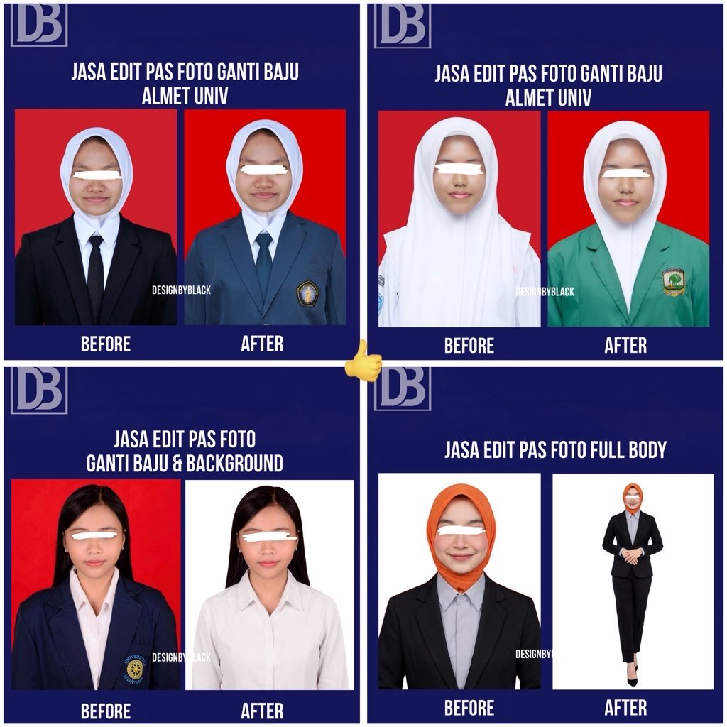 designbyblack's tweet photo. Halo kaka, ready nihh
Jasa Edit Foto Pake Phothoshop - tanpa AI

> Bisa edit Foto sesuai request!
> Tanpa mengubah wajah asli 
> Edit ganti baju, background, ganti warna dll
> Pengerjaan cepat, Kualitas HD
> Harga terjangkau

Order ke https://t.co/cTEUQPsDYH
#zonauang #bealanja https://t.co/wLgmvqe0La