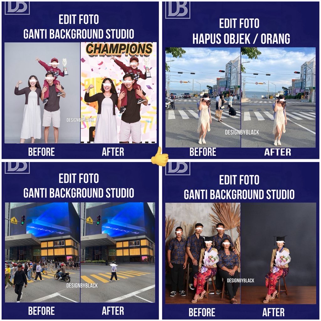 designbyblack's tweet photo. Halo kaka, ready nihh
Jasa Edit Foto Pake Phothoshop - tanpa AI

> Bisa edit Foto sesuai request!
> Tanpa mengubah wajah asli 
> Edit ganti baju, background, ganti warna dll
> Pengerjaan cepat, Kualitas HD
> Harga terjangkau

Order ke https://t.co/cTEUQPsDYH
#zonauang #bealanja https://t.co/wLgmvqe0La