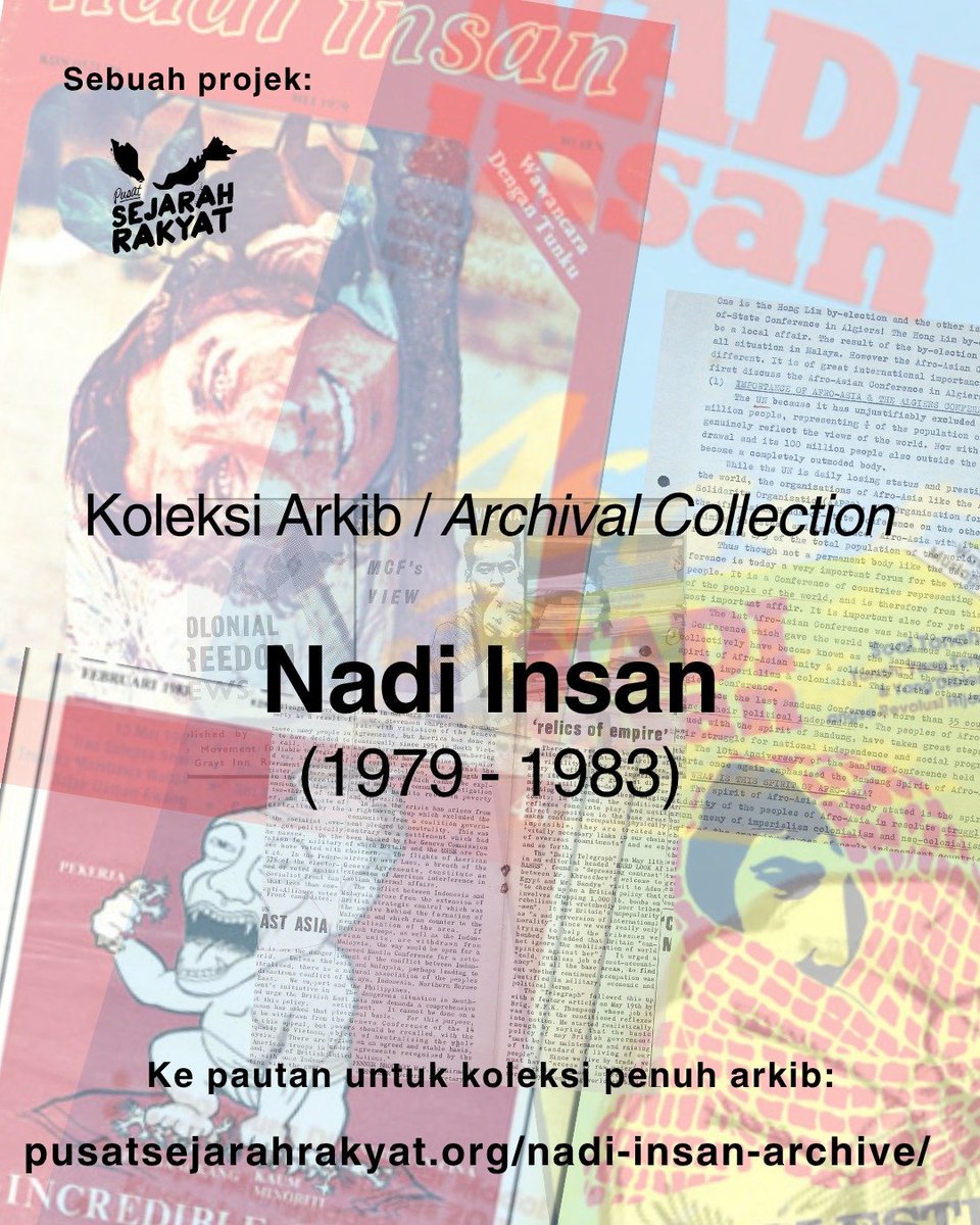 SejarahRakyat's tweet photo. Dapatkan kesemua siri majalah #NadiInsan dari tahun 1979 hingga 1983 secara percuma di laman Pusat Sejarah Rakyat.

Selamat membaca!

Pautan: https://t.co/ZbEDv4fA58 https://t.co/xscTjiPtF8