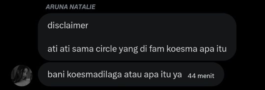 MuaraRuam's tweet photo. ᅠ
Tudingan tak berdasar menyampir pada kotak pesan saya suatu malam (15/06/26). Berisi ujaran kebencian dari seseorang yang bahkan, tak pernah sekalipun hidup berdampingan dengan satupun anak cucu Koesmadilaga: Aruna Natalie @crnetto.
ᅠ ᅠ https://t.co/TAGZjSsutz
