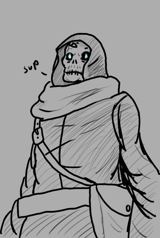 Spirit_Ownage's tweet photo. You found the friendly wandering skeleton 
#sketch #oc #digitalartㅤㅤㅤㅤ https://t.co/45jfs240OW
