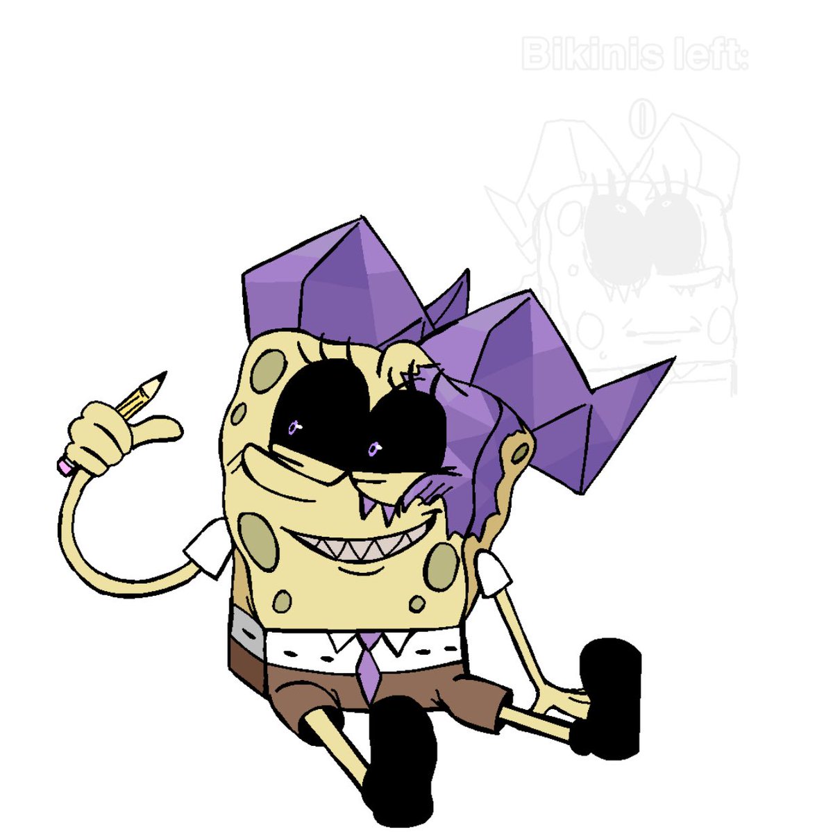 SnapLettuce's tweet photo. hi phanes i liked ur guater games. the guater end was my guater favorite. thanks heres guater fanart. #bikinihorrors https://t.co/PZ9RvMJvnh