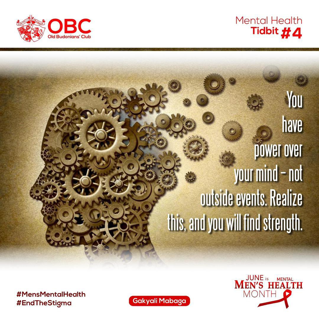 budonian's tweet photo. True strength isn’t about controlling everything around us; it’s about mastering how we react within. This Men’s Mental Health Month, let’s focus on the internal gears that keep us moving forward. 🧠✨
​#MensMentalHealth #EndTheStigma #GakyaliMabaga #MentalHealthMatters https://t.co/KhBOK0yCpr