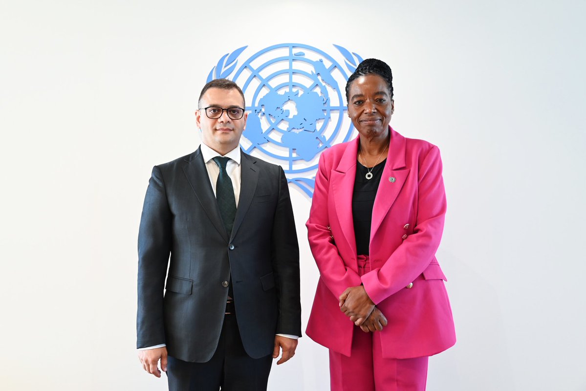 RAbisoghomonyan's tweet photo. Pleased to meet @Monica_Juma_, ED of @UNODC & DG of @UN_Vienna.
Appreciated cooperation btw #Armenia & @UNODC, highlighting our readiness to further expand it, & emphasizing importance of capacity-building projects in 🇦🇲.
Discussed potential collaboration in framework of #COP17. https://t.co/9aHdoukHuC