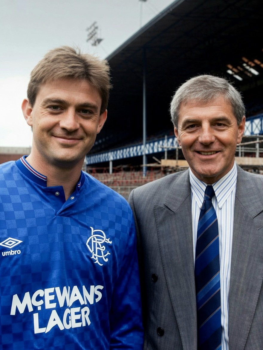 WATP72RFC's tweet photo. 💙Happy 66th Birthday Kevin Drinkell. Joined #Rangers for £600k from Norwich in 1988. He scored 19 Goals in 54 games, winning a League Title &amp; League Cup. He said “Mr. Souness gave me the opportunity to join, then I met Walter and once I saw the ground I just wanted to be there” https://t.co/lNubpPyFH8