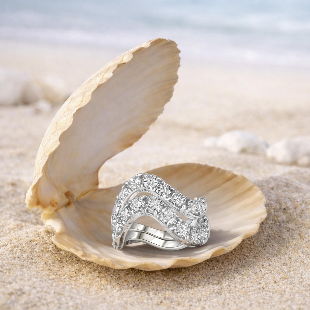Staurinofratell's tweet photo. The fluid beauty of the ocean meets the brilliance of fine jewelry in this exquisite white gold band. Featuring a graceful double wave design and meticulously adorned with a shimmering pave of white diamonds.
#staurino #FineJewelry #OceanInspired #DiamondRing #WaveRing https://t.co/qvIbt73gTs
