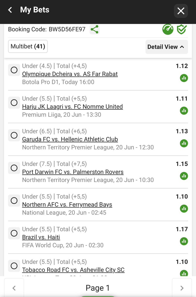 Daddy_Pro1's tweet photo. Let’s get it 
Under 5.5/6.5 goals 
Odds: 270
Code: BW5D56FE97 https://t.co/XxXmLpqRD9