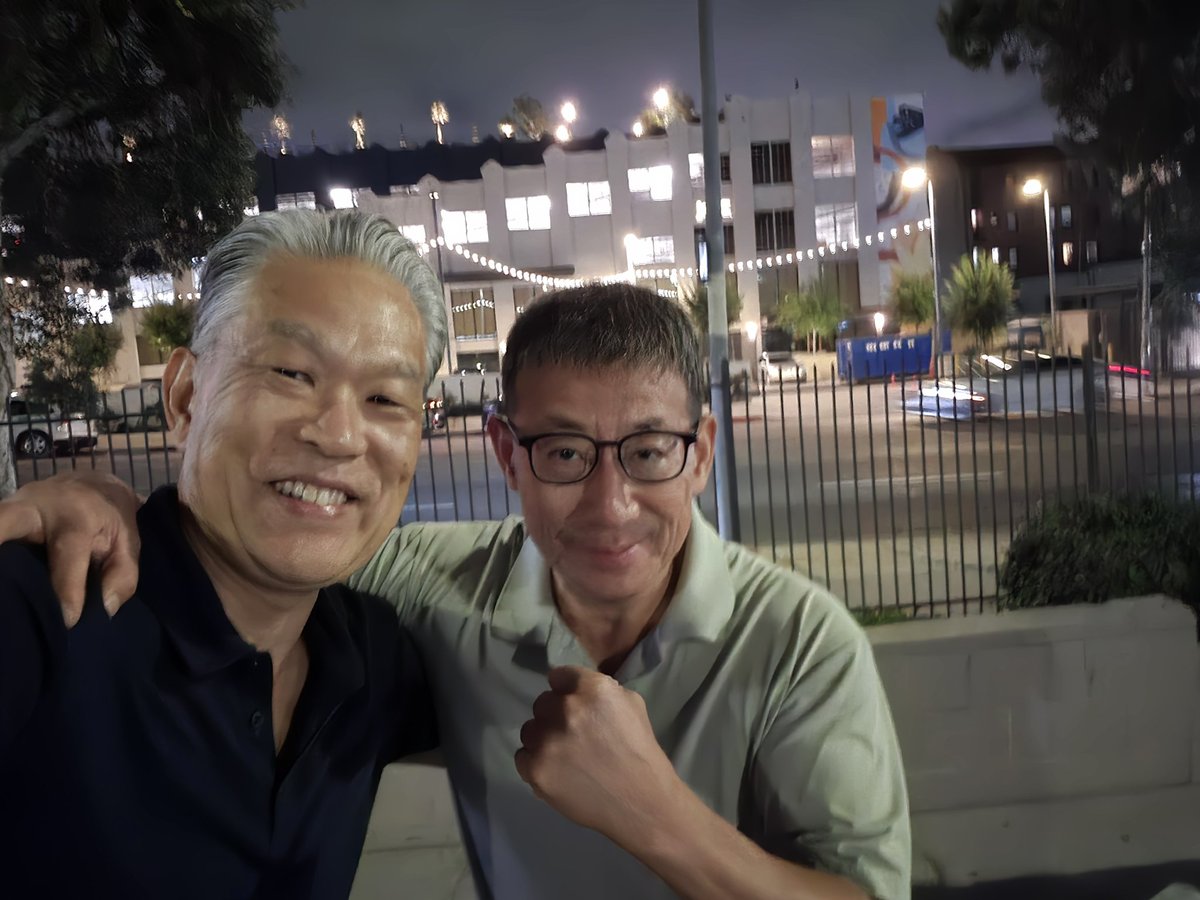 RoofKorean7's tweet photo. Hello brother from another mother, how have you been after 34 years? https://t.co/VJ3rf74piB