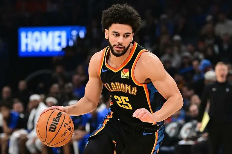 ThunderNumbers's tweet photo. I didn't realize how often the Thunder and Knicks traded with each other. In order:

1) Thunder trade Enes Kanter for Carmelo Anthony. Knicks also get a 2nd rounder they use for Mitchell Robinson.

2) Thunder trade up for Aleksej Pokusevski with Minn and NYK involved. Knicks get Immanuel Quickley. IQ is part of the deal for OG Anunoby.

3) Thunder trade picks 34 and 36 for 32. Pick 36 is Miles McBride.

4) Thunder gave the Knicks 5 2nd rounders for Dillon Jones.

5) Thunder trade the 40th pick and cash to the Knicks for the 38th pick. The 38th pick is Ajay Mitchell.