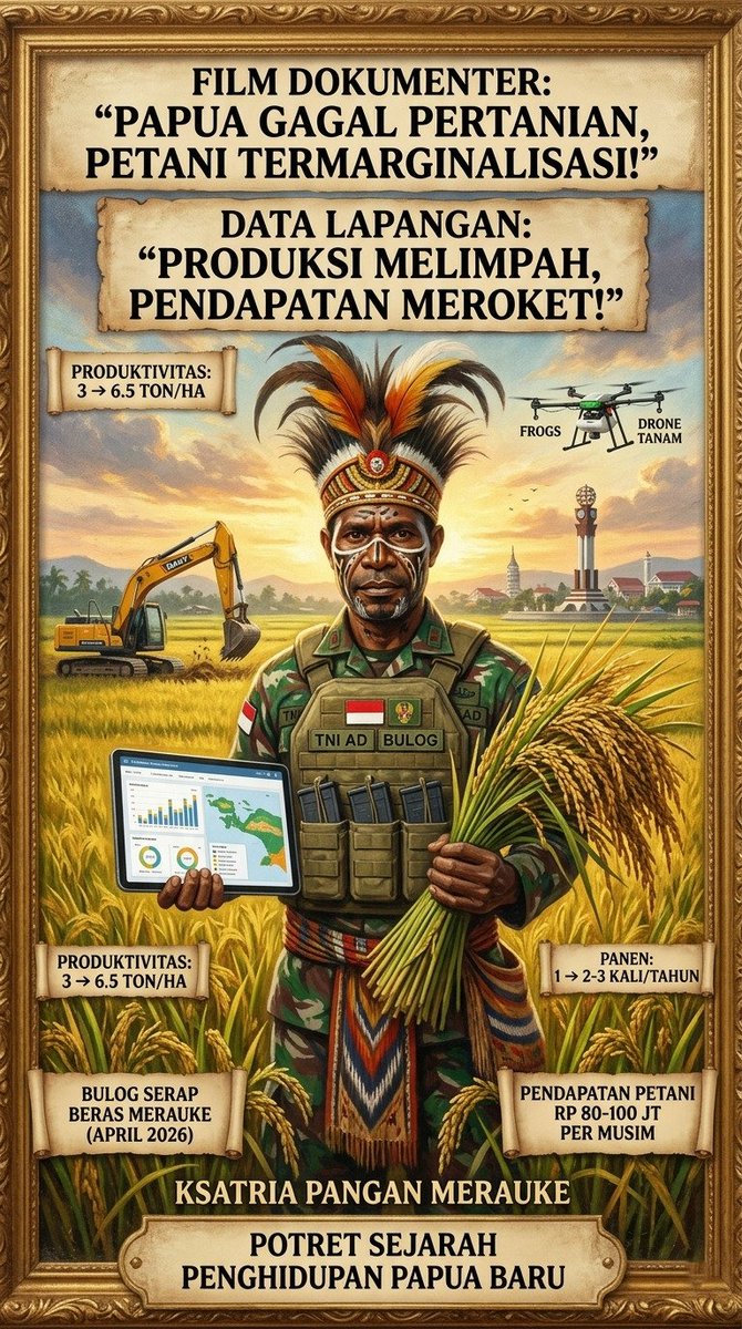 HantamanKuning's tweet photo. Swasembada Pangan Merauke, Sukseskan Ketahanan Pangan Nasional https://t.co/7UnyRwTkaz