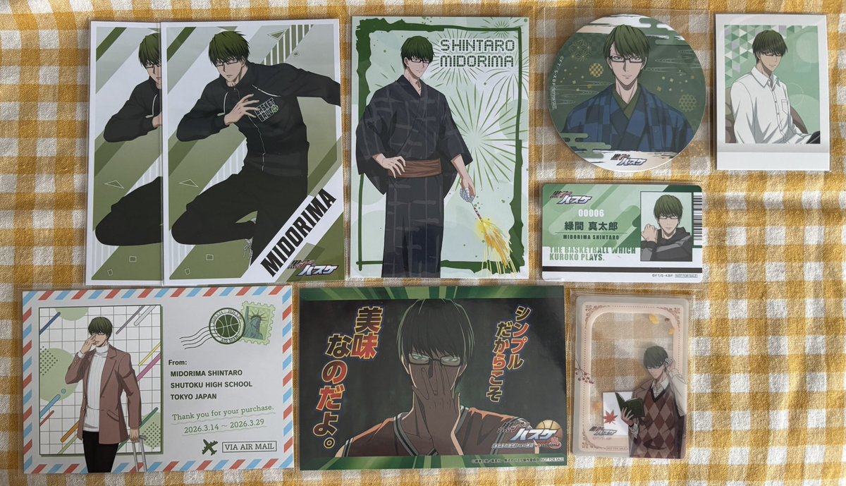fuj1yama_goods's tweet photo. 【交換募集】※異種交換
黒子のバスケ 黒バス 特典 紙類

[譲]画像2〜8枚目
紫原｜緑間｜黒子｜降旗｜小金井｜伊月｜日向｜木吉｜黛｜氷室｜笠松｜黄瀬｜赤司

[求]画像1枚目
タロットの世界、歩み(ロフト)
火神｜高尾(👑＞💖＞💕)
※記載枚数求めています

✓👑含む交換希望 https://t.co/fUA0zEid3G