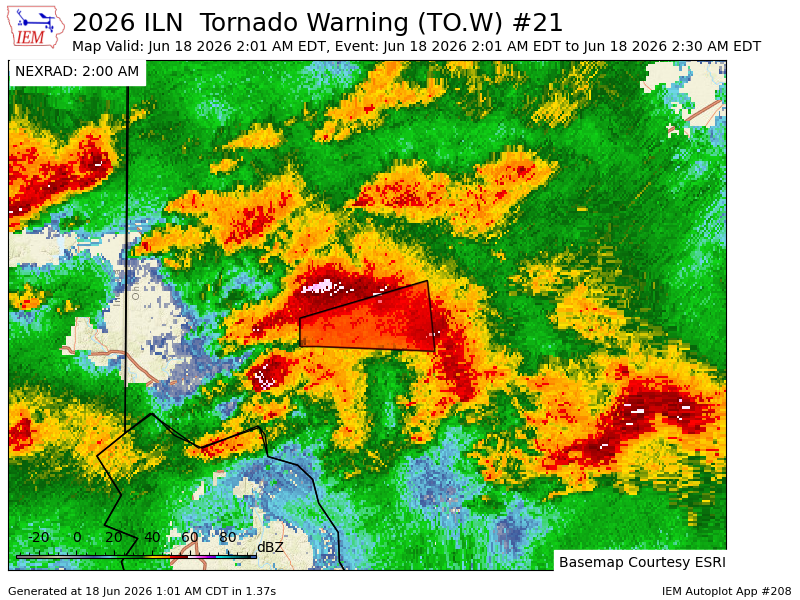 glwx_'s tweet photo. ILN issues Tornado Warning [tornado: RADAR INDICATED, hail: 0.00 IN] for Clinton, Warren [OH] till 2:30 AM EDT https://t.co/C2Go1qtbYr https://t.co/7AQtZ5DSrx