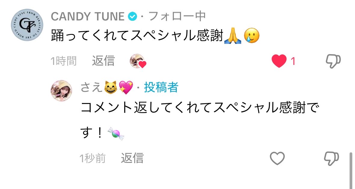 saebibi123217's tweet photo. ティックトック公式様からコメントしていただきました！✨️✨️✨️ https://t.co/docfNKHQxD