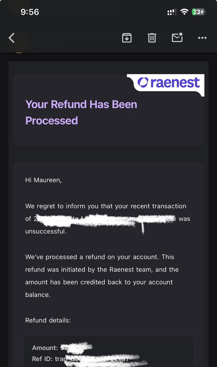 Maureen9725's tweet photo. @davido @RaenestApp Where is the money I sent from my Raenest to ngn acct? It was unsuccessful you guys said it has been reversed and the reversal isn't reflecting in my Raenest account balance, All I get are automated messages, since 2:00pm I’ve been waiting... https://t.co/1OFz9zHHA7