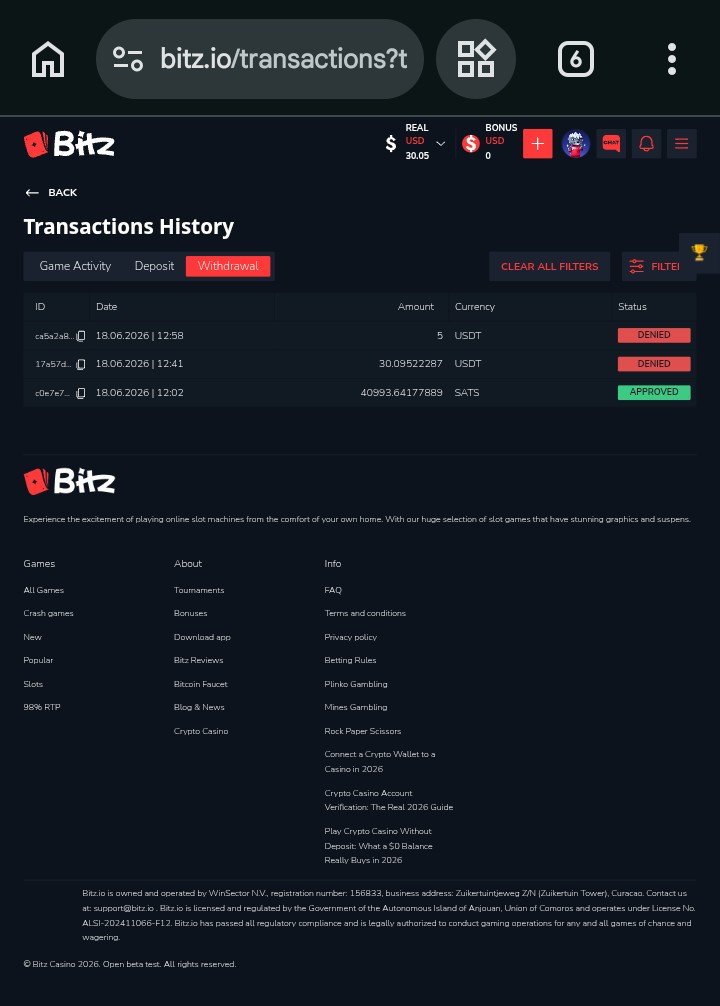 onegoerli's tweet photo. @bitz_casino_en Warning to all of you "NEVER PLAY HERE" https://t.co/BBB8PMncmg