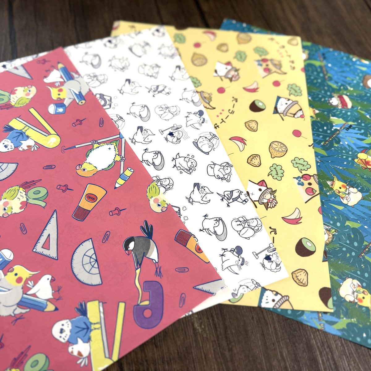 ずっと作りたかったデザインペーパーを、作りました！ デザインは4種類