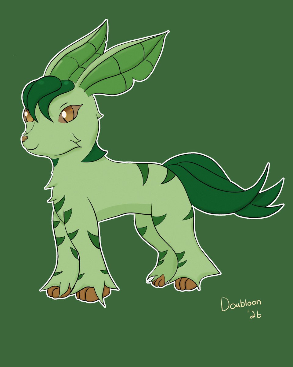 Lore_Doubloon's tweet photo. Happy Leafeon Day, everyone! I like both the official and beta designs, so I drew both! #リーフィアの日 #Leafeon https://t.co/kiUpahXbYU