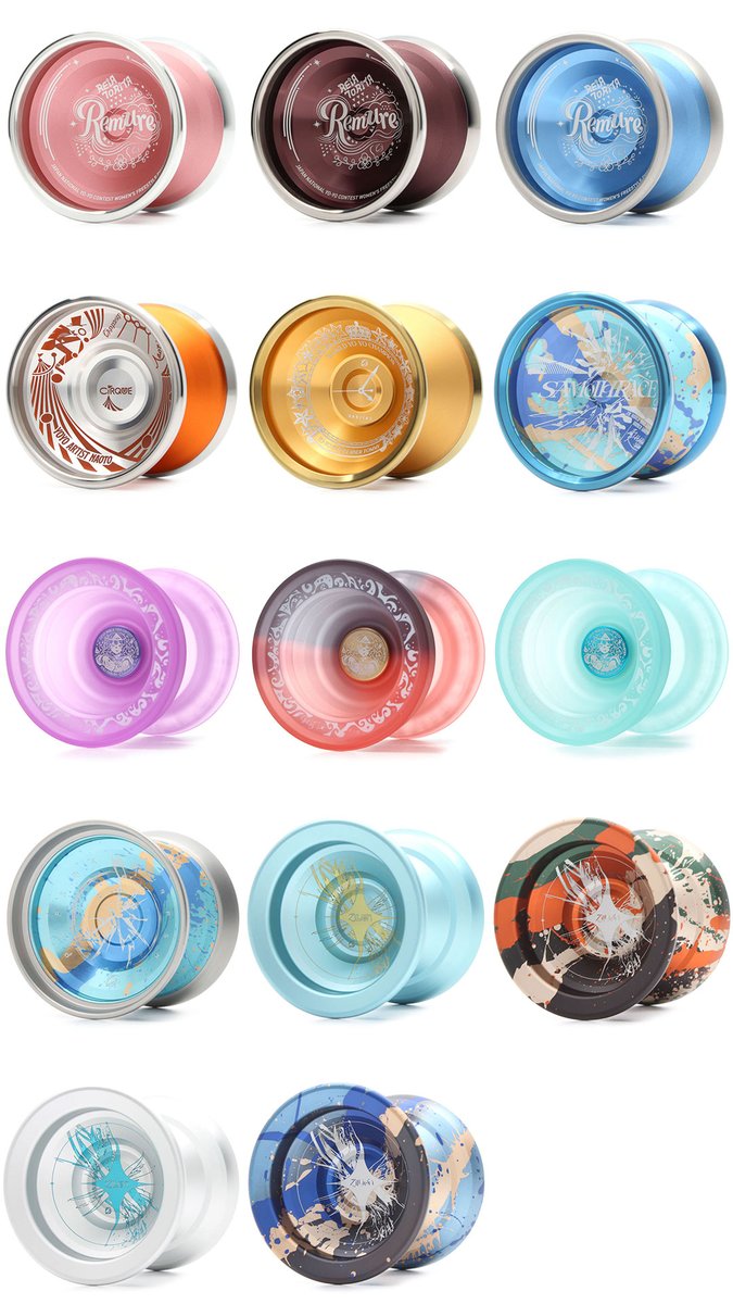 rewindyoyo's tweet photo. C3ヨーヨーデザインより再入荷!
『レミュール』
『シルク』
『ヴァニタス』
『ジリオン』
『サモトラケ』
『プラズマクラッシュ』
https://t.co/F5JfGMAa7Q https://t.co/sh6RMQ0dWT