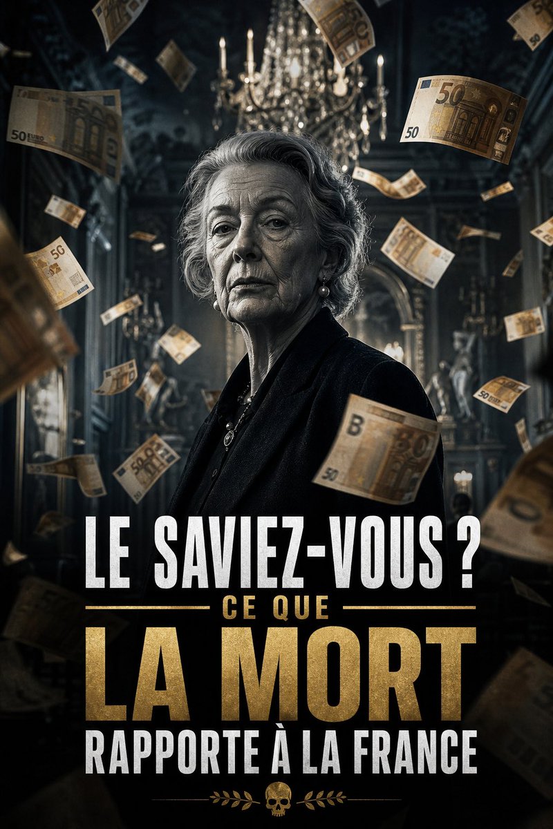 JJquiraque's tweet photo. 💀 En France, même mourir est devenu un fait générateur d’impôt.

📈 Les droits de succession ont rapporté 7 milliards en 2011. 
En 2023, 16,6 milliards. Source Cour des comptes. 
Le double en douze ans. Et personne n’a voté ça.

🧊 Le truc, c’est que l’abattement par enfant est gelé à 100 000 euros depuis 2012. 
En 2011 il était à 159 325. On ne l’a jamais touché. Pendant ce temps, l’immobilier a explosé. 
Résultat : votre pavillon de banlieue acheté une bouchée de pain en 1990 fait aujourd’hui passer vos gosses dans les tranches hautes du barème. 
L’État n’a rien décidé. Il a juste laissé l’inflation faire le sale boulot à sa place.

🎯 Et le barème, parlons-en. 
Jusqu’à 45% en ligne directe. 
55% pour un neveu. 
60% si vous léguez à quelqu’un sans lien de sang. 
Vous avez bien lu : six dixièmes pour l’État sur ce que vous laissez à un proche qui n’est pas de la famille au sens fiscal.

🌍 La cerise : selon l’OCDE, la France taxe la mort à 0,74% de son PIB. 
L’Allemagne, 0,18%. Les États-Unis, 0,08%. 

On est champions du monde de l’impôt sur le cercueil.

💸 Et le plus beau dans l’histoire. Ce patrimoine, vous l’avez déjà payé. 
Salaire taxé, épargne taxée, plus-value taxée, taxe foncière chaque année. Vous avez tout réglé de votre vivant. L’État repasse une dernière fois à la caisse pendant qu’on referme la boîte.

⚰️ On vous prend une vie pour cotiser, et une mort pour solder.

🤔 Sérieusement : à quel moment transmettre à ses enfants ce qu’on a bâti en payant ses impôts est-il devenu un privilège à punir ?