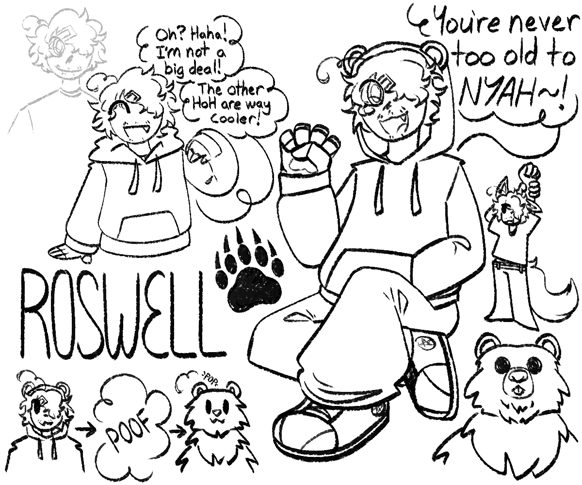 SunStarsAndAll's tweet photo. MEET MENAGERIE — a.k.a Roswell "Ross" Kingsley — A shapeshifter who must dress as the animal/creature he's depicting!

Ain't he the furry dream? https://t.co/4Z57rOcBbX