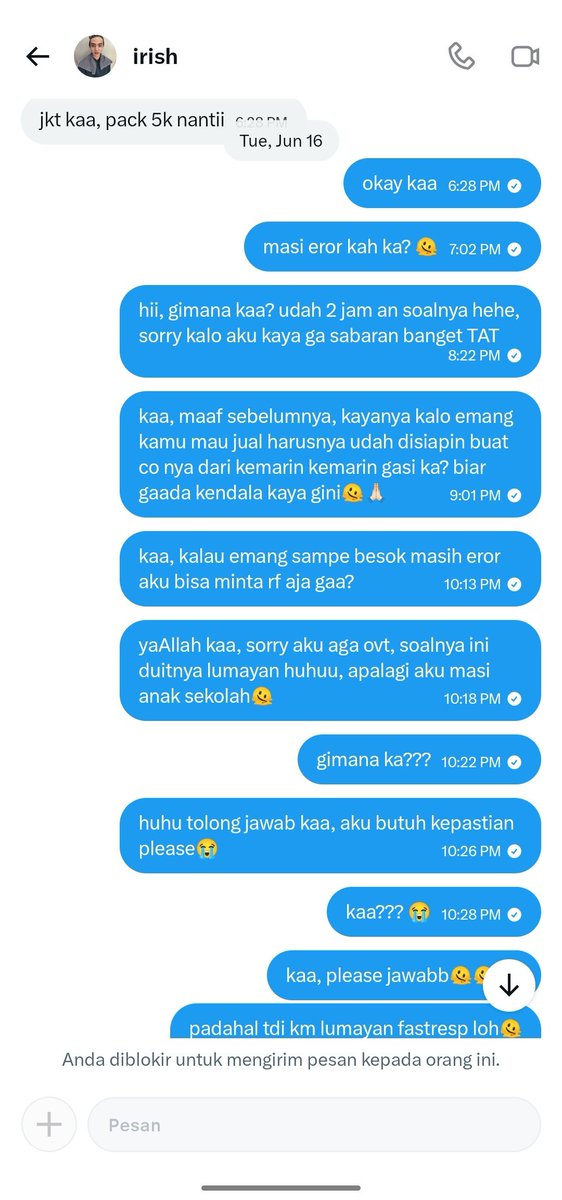 zivawww49468's tweet photo. hati-hati sama akun ini @irishqrn ya guys, dia scammer. awalnya kan aku liat postingan dia yang nawarin album cortis dengan harga MIRING itu, dan aku langsung dm dia, aku tanyain albumnya masi ada apa engga, after dibales masih, aku langsung minta condi sama proof dulu- https://t.co/W1k4Ia9IR4