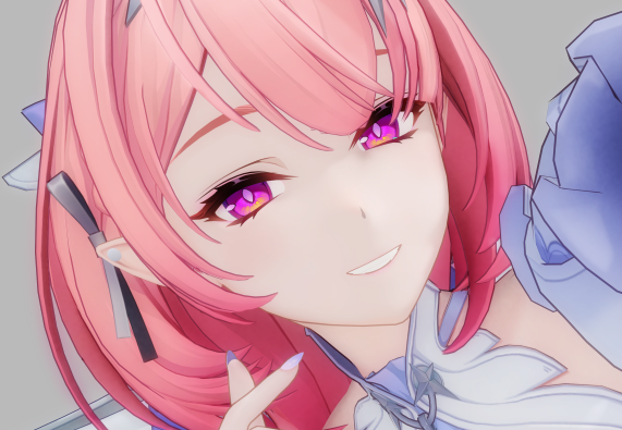 Kusechh's tweet photo. ☁️WIP💙Our pink wife >^< 
#ZenlessZoneZero #RemielleDan #Remielle https://t.co/pA36UzQXxm