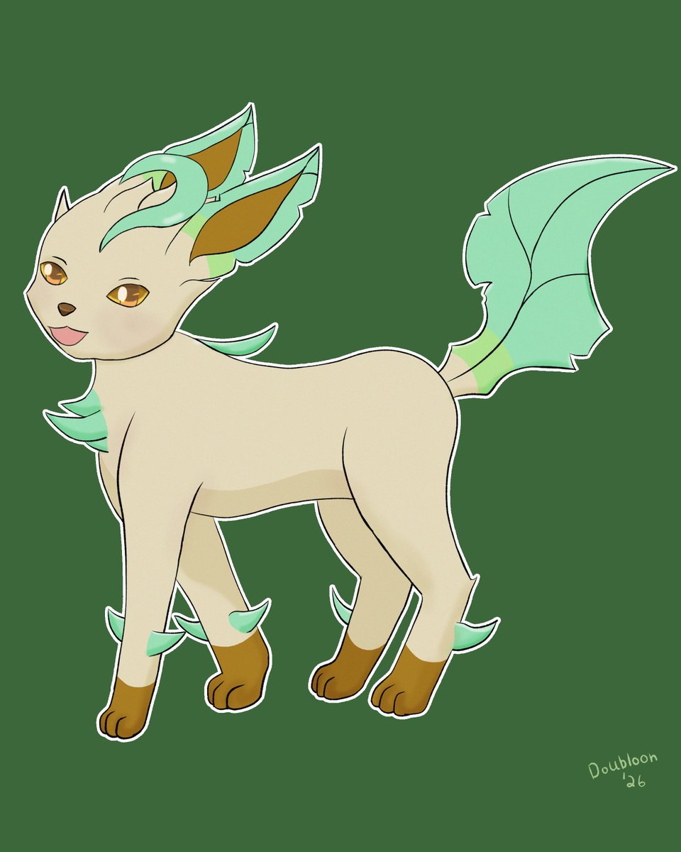 Lore_Doubloon's tweet photo. Happy Leafeon Day, everyone! I like both the official and beta designs, so I drew both! #リーフィアの日 #Leafeon https://t.co/kiUpahXbYU
