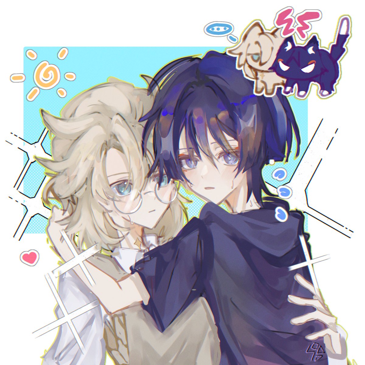 caerulumsoda's tweet photo. Protective cat

#Albedo #Scaramouche #albescara #scarabedo https://t.co/RESKc6dvll