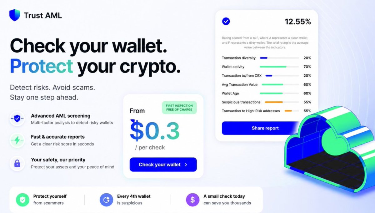 Avalov304's tweet photo. 🛡️ Every day, millions of dollars are lost to scam wallets, mixers, and high-risk addresses. Before sending funds, take a few seconds to check who you're really dealing with. A simple wallet scan can save you from a costly mistake. https://t.co/Y6uyhyUegl https://t.co/XZMg7M9INy