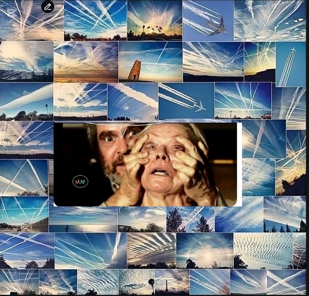 sconnesso_'s tweet photo. Buongiorno dalle 3 scimmiette
 🙈🙉🙊 
#chemtrails https://t.co/kg3hHRZ2SA