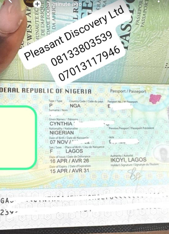 pleasantdisltd's tweet photo. Do you need help with your Japa plans?,
Pleasant Discovery Limited can assist you with processing of your Nigerian passport within 2-4 days, we can also assist you to get genuine and verifiable proof of funds (POF).
Note: we can get genuine and verifiable proof of funds from any https://t.co/D3GuEVWVIV