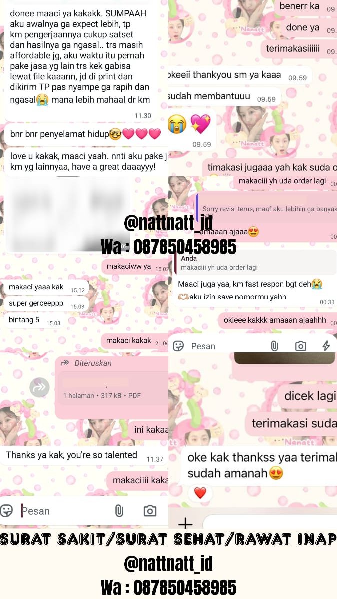 jenldela's tweet photo. @xqiuxiao 39. Surat sakit/surat sehat/surat rawat inap start 20k an aja bisa semua domisili dan ada capnya, udah handle 500+++ surat dijamin trusted, bisa tulis tangan, printout, atau scan pdf yaw, tanya tanya dan cek contoh silakan WAWA dipinned ya^^ https://t.co/fej1x4RrYf