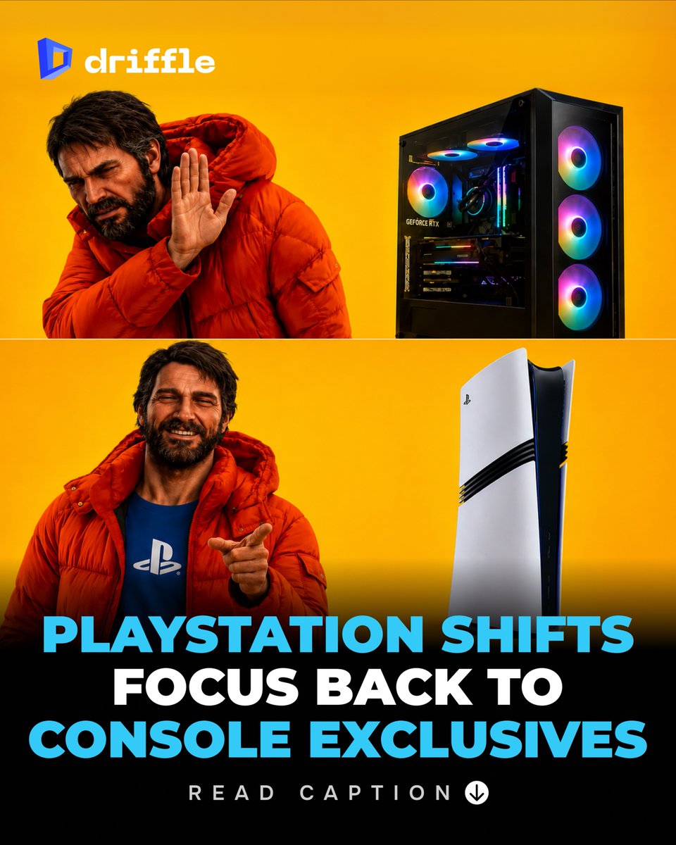 drifflecom's tweet photo. Visit Us Now : https://t.co/NCwdGFRrbg
PlayStation might be shifting gears ๐๐ฎ
Less chasing PCโฆ more doubling down on console exclusives.
Good move or missed opportunity?
@PlayStation @Sony @PlayStationIndia
#PlayStation #PS5 #GamingNews #ConsoleGaming #GamingCommunity https://t.co/D7aVJton1Z