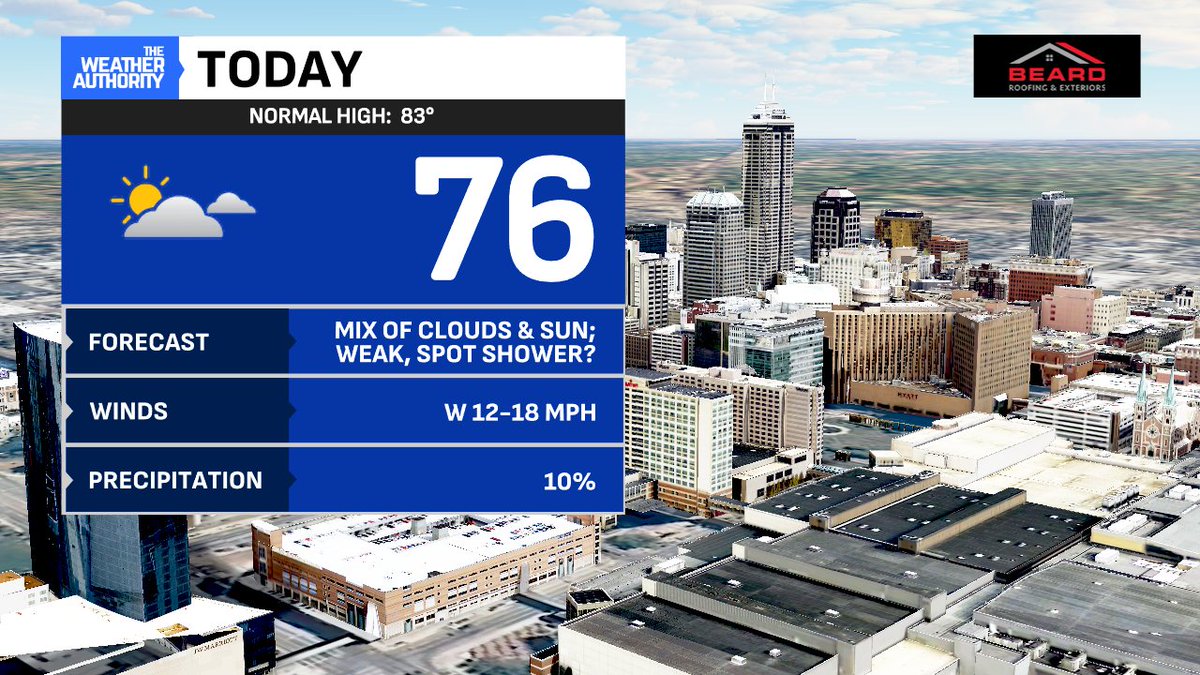 JimOBrienWX's tweet photo. Calmer weather ahead today...as a ton of clean-up gets underway downstate!

Indianapolis missed a major blow, luckily, as the greater instability shifted south late afternoon Wednesday...on to a quieter, few days ahead!

@fox59 @theWXauthority https://t.co/f9ctrRK6Lj