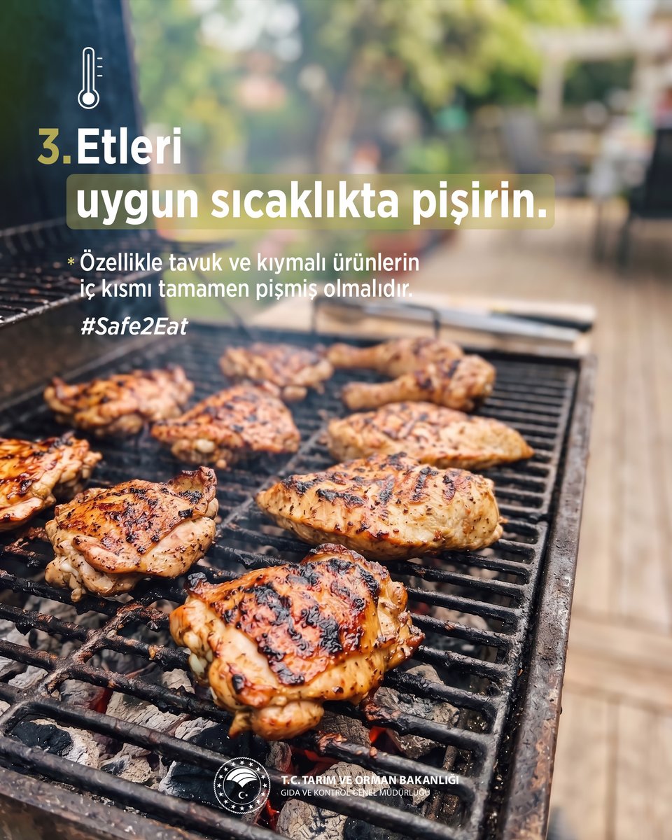 GidaveKontrolGM's tweet photo. ☀️ Yaz aylarının gelmesiyle birlikte mangal sezonu da açıldı.
🍖 Peki, mangal yaparken hem keyifli vakit geçirmek hem de sevdiklerimizin sağlığını korumak için gıda güvenilirliği açısından nelere dikkat etmeliyiz?
🔗 https://t.co/esCxluMbbg
🔗 https://t.co/lhimjtqjeK
#Safe2EatEU

@TCTarim @ibrahimyumakli